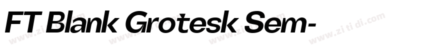 FT Blank Grotesk Sem字体转换